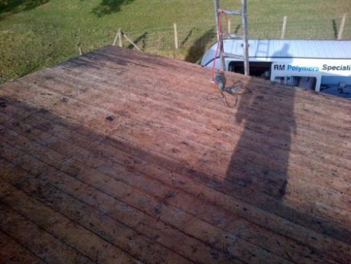 Before - A roof in need of urgent repair